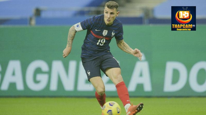 lucas digne trong màu áo đội tuyển quốc gia